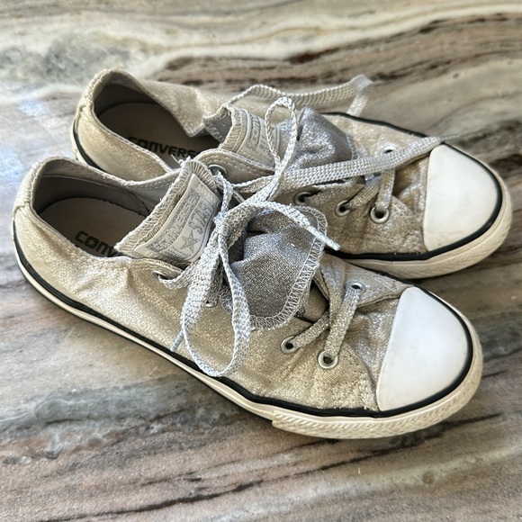 Metallic Silver Converse - Picture 2 of 9